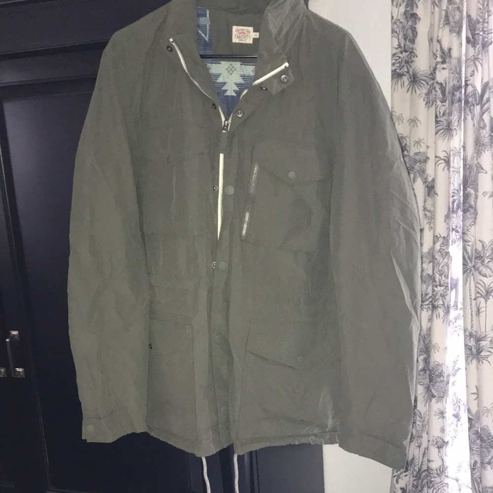 Faherty Olive Green Men's Field Jacket
